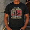 I'm A Dad a Grandpa And a Vietnam Veteran Men's Casual T-Shirt Dark Grey