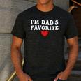 I'm Dad's Favorite Sarcastic Father's Day Men's Casual T-Shirt Dark Grey