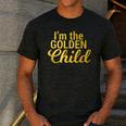I'm The Golden Child For MomDad's Favorite Child T-Shirt Men's Casual T-Shirt Dark Grey