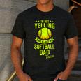 I'm Not Yelling This Is Just My Softball Dad Voice Men's Casual T-Shirt Dark Grey
