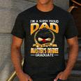 I'm A Super Proud Dad Of A 2025 Master's Degree Graduate Men's Casual T-Shirt Dark Grey