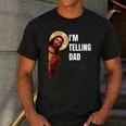 I'm Telling Dad Religious Christian Jesus Meme Men's Casual T-Shirt Dark Grey