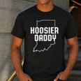 Indiana Hoosier Dad Men's Casual T-Shirt Dark Grey