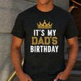It's My Dad's Birthday Party Family Matching Small Men's Casual T-Shirt Dark Grey