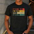 It's Me Hi I'm The Dad It's Me Dad Father's Day Retro Men's Casual T-Shirt Dark Grey