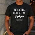 IVF For Couples & IVF Transfer Day Fries On Transfer Day Infertility Embryo IVF Mom IVF Dad Men's Casual T-Shirt Dark Grey