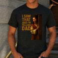 Jesus I Saw That I'm Telling Dad Religious Men's Casual T-Shirt Dark Grey