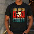 Jiu Jitsu Dad Like A Regular Dad But Cooler Dad Father Men's Casual T-Shirt Dark Grey