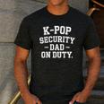 K-Pop Security Parent Edition Mom Dad Concert Korean Men's Casual T-Shirt Dark Grey