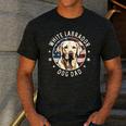 Labrador Retriever Dog Dad Men's Casual T-Shirt Dark Grey