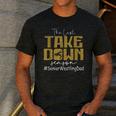 The Last Take Down Season Senior Westling Dad Men's Casual T-Shirt Dark Grey
