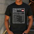Lebanese Dad Nutrition Facts National Pride For Dad Men's Casual T-Shirt Dark Grey Lebanese Dad Nutrition Facts National Pride For Dad Men's Casual T-Shirt Dark Grey