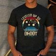 I Leveled Up To Daddy Est 2026 Dad Level Unlocked New Dad Men's Casual T-Shirt Dark Grey