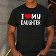 I Love My Daughter Fathers Day For Dad Men's Casual T-Shirt Dark Grey I Love My Daughter Fathers Day For Dad Men's Casual T-Shirt Dark Grey