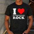 I Love Divorced Dad Rock Quote Men's Casual T-Shirt Dark Grey I Love Divorced Dad Rock Quote Men's Casual T-Shirt Dark Grey