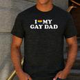 I Love My Gay Dad Men's Casual T-Shirt Dark Grey