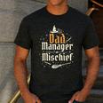 Magical Dad Manager Of Mischief Birthday Boys Girls Men's Casual T-Shirt Dark Grey
