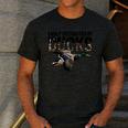 Mallard Duck Hunting Camo Easily Distracted Duck Dad Men's Casual T-Shirt Dark Grey