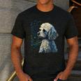 Maltipoo Starry Night Van Gogh Maltipoo Mom Dad Owner Men's Casual T-Shirt Dark Grey