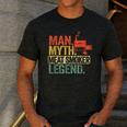 Man Myth Meat Smoker Legend Dad Grillfather BBQ Meat Smoking Men's Casual T-Shirt Dark Grey