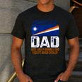 Marshallese Dad Marshall Islands Flag For Father's Day Men's Casual T-Shirt Dark Grey