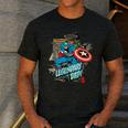 Marvel Captain America Legendary Dad Father's Day Men's Casual T-Shirt Dark Grey