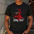 Marvel Super Heroes Pets Deadpool Loves Dogpool Dog Dad Men's Casual T-Shirt Dark Grey