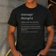 Massage Therapist Definition Women Mom Dad Men's Casual T-Shirt Dark Grey