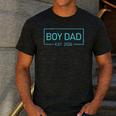 Men Boy Dad Est 2026 Newborn Daddy Father Baby Boy Son Men's Casual T-Shirt Dark Grey