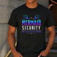 Mermaid Security Don't Mess With My Mermaid Merman Mer Dad Men's Casual T-Shirt Dark Grey