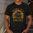 Mind If I Smoke BBQ Barbeque Grilling Chef Dad Men's Casual T-Shirt Dark Grey