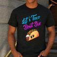 Mom Dad Let's Taco Bout Sex Gender Reveal Party Men's Casual T-Shirt Dark Grey