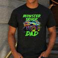 Monster Truck Dad Family Matching Birthday Party Fathers Day Men's Casual T-Shirt Dark Grey
