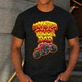 Monster Truck Dad Hot Red Graffiti Style Men's Casual T-Shirt Dark Grey Monster Truck Dad Hot Red Graffiti Style Men's Casual T-Shirt Dark Grey