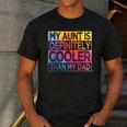 Nephew Niece My Aunt Is Cooler Than My Dad Men's Casual T-Shirt Dark Grey