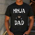 Ninja Dad Tshirt Ninja Shirt Ninja Tshirts Father Men's Casual T-Shirt Dark Grey