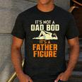 Not Dad BOD Its A Father Figure Fathers Day Daddy Papa Men's Casual T-Shirt Dark Grey