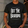 Not The Grandpa Old Dad Men's Casual T-Shirt Dark Grey