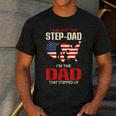 I Am Not The Step Dad I Am The Dad That Stepped Up Fathers Men's Casual T-Shirt Dark Grey