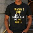 Theodore's Dad Text Men Boys Men's Casual T-Shirt Dark Grey