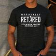 Officially Retired Golf Dad Golfing Retirement Golfer Men's Casual T-Shirt Dark Grey