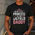 Oilfield Dad Oilfeild My Daddy Works In The Oilfield Men's Casual T-Shirt Dark Grey