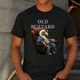 Old Buzzard Bird Old Man Grandpa Recliner Dads Joke Men's Casual T-Shirt Dark Grey