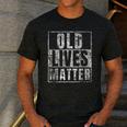 Old Lives Matter Birthday Party Gag For Dad Men's Casual T-Shirt Dark Grey