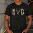 Old School Camo Dad Hunting Camouflage Deer Father's Day Men's Casual T-Shirt Dark Grey