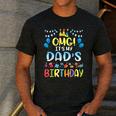 OMG It's My Dad's Birthday Happy To Me You Father Daddy Men's Casual T-Shirt Dark Grey