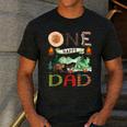 One Happy Dad Camper 1st Birthday Boy Camping Bear Men's Casual T-Shirt Dark Grey