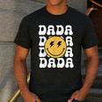One Happy Family Birthday Matching Apparel Dada One Happy Dude Birthday Theme Family Matching Adult Child Short Sleeve Crew Neck Classic Fit Polyester 50 Cotton 50 Men's Casual T-Shirt Dark Grey
