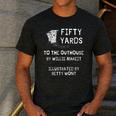 Outhouse Dad Guy Pun Humor Redneck Potty Joke Gag Men's Casual T-Shirt Dark Grey