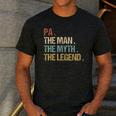 Pa The Man Myth Legend Shirt Father Dad Men's Casual T-Shirt Dark Grey